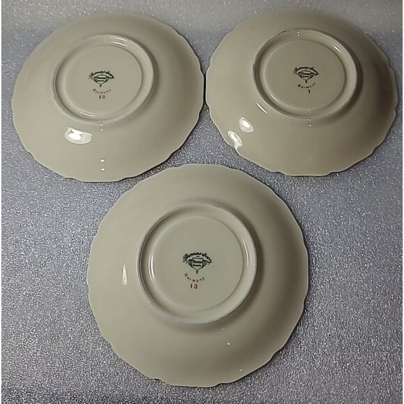 Thomas Ivory Thomas Bavaria "Rosemont” saucers 3pc. set - Picture 5 of 8